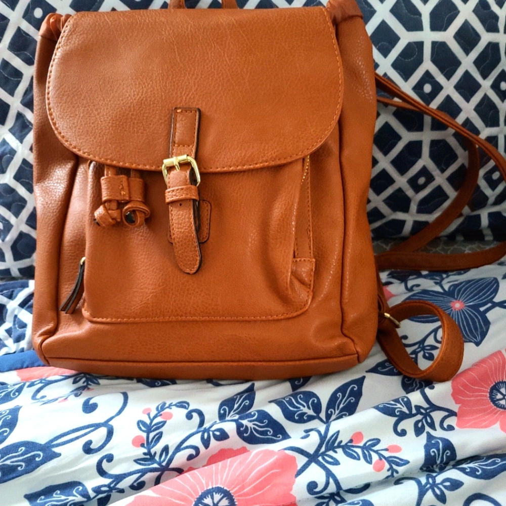 Leather Backpack Purse